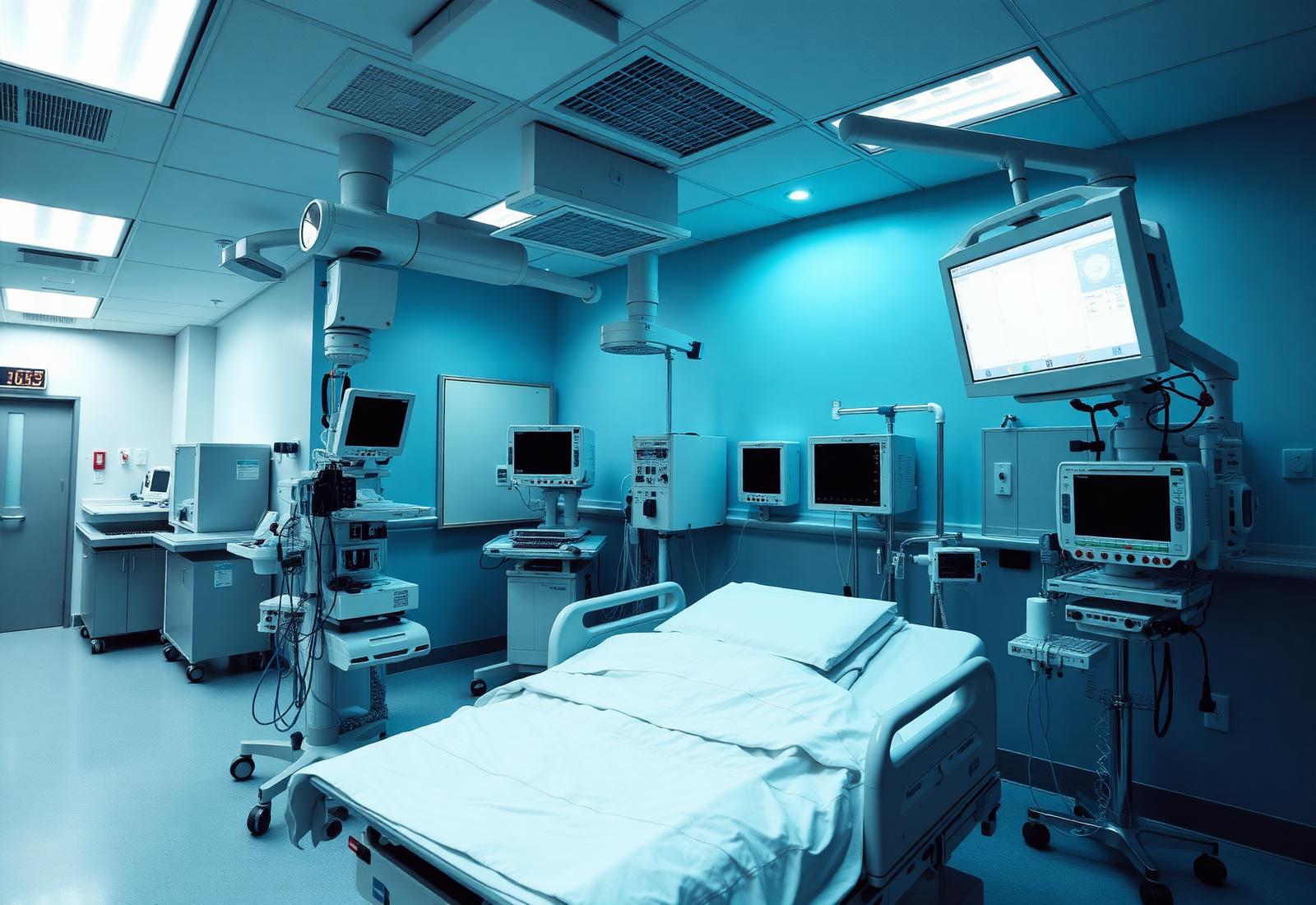 Intensive care unit at Nirmal Hospitals with advanced monitoring equipment